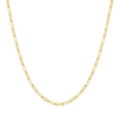 Gold Paper Clip Chain Necklace